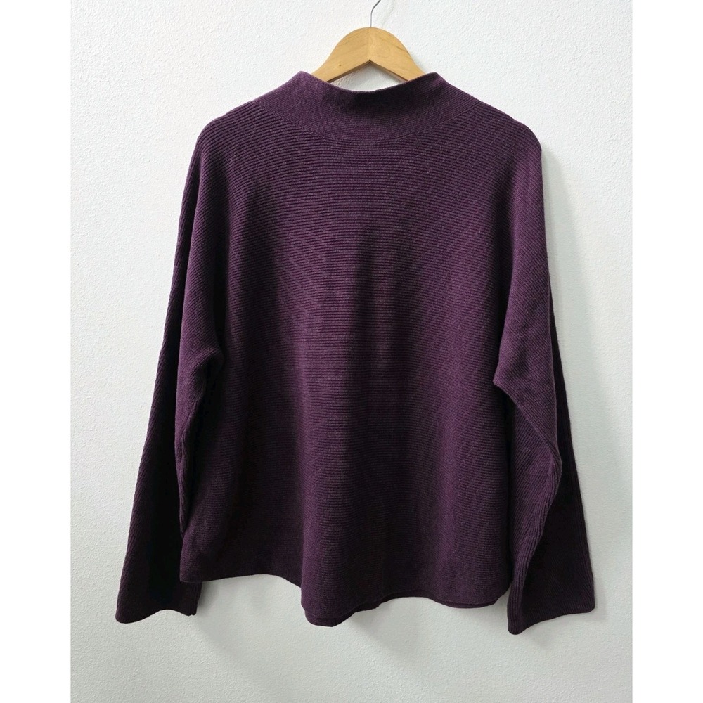 Lululemon Boxy Cotton Blend Sweater Women's Size XL /XXL Ribbed Knit Mock Neck